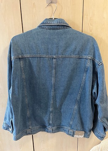 m Beden mavi Renk Mavi Kadın Denim kot Ceket