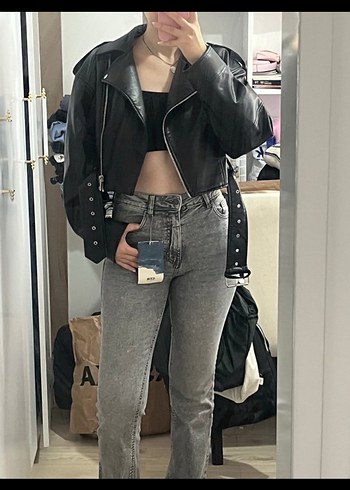Stradivarius gri jean