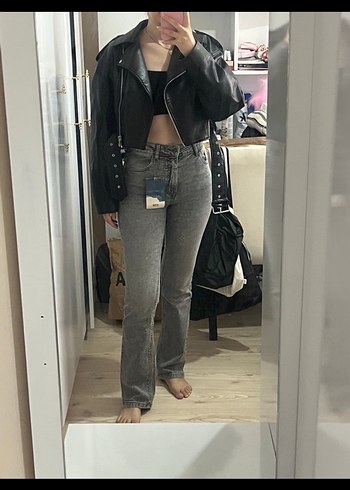 Stradivarius Stradivarius gri jean