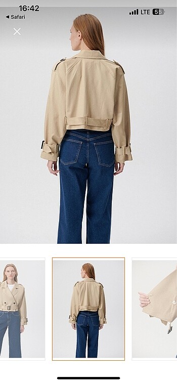 Mavi Jeans Mavi kısa trençkot