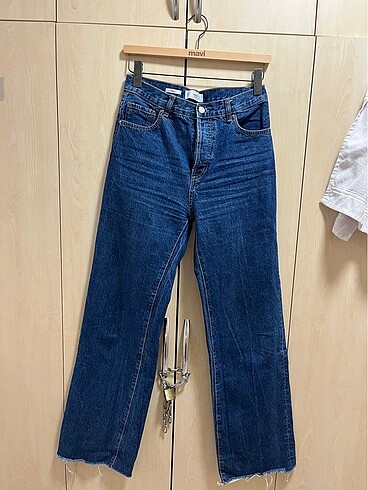 Mango düğmeli jean