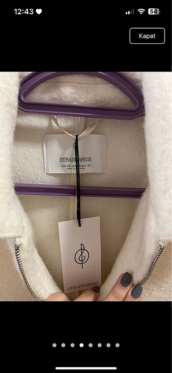 xs Beden beyaz Renk Stradivarius beyaz ceket