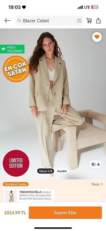 Milla blazer ceket