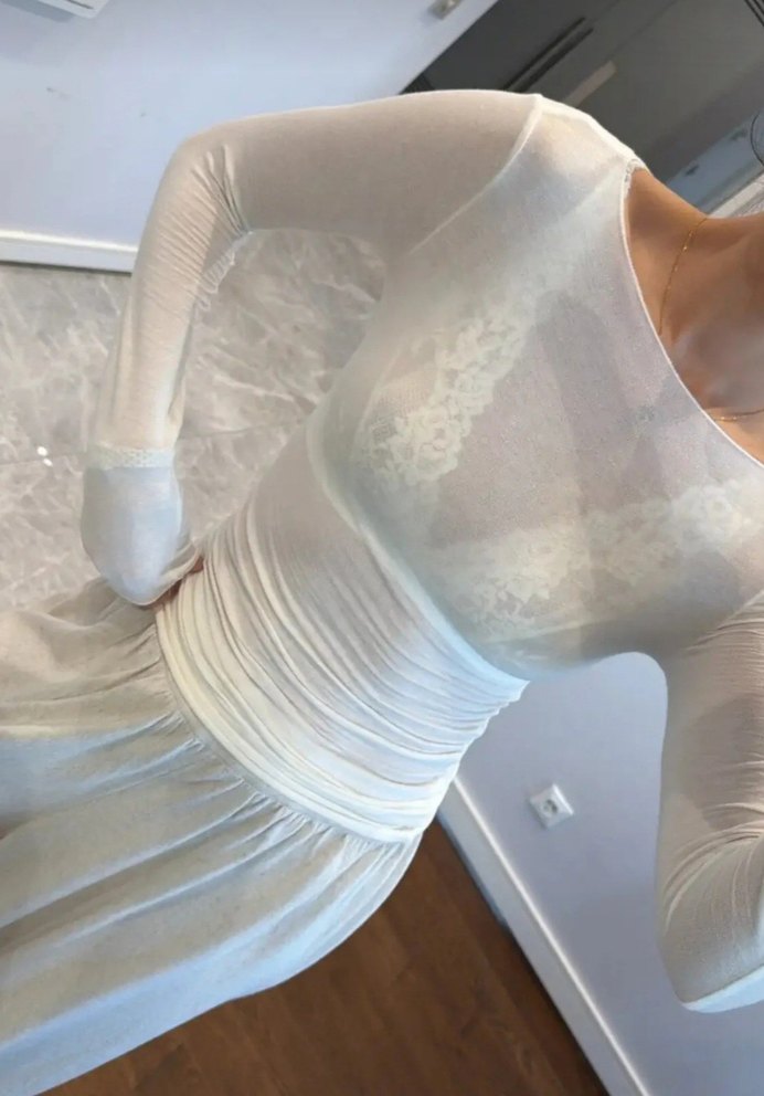 Transparan Dantel Bluz - Görsel 2