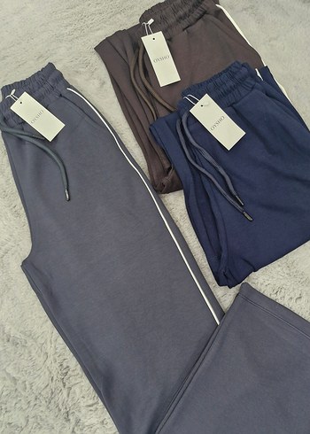 Modal Kumaş Yandan Şeritli Eşofman Altı - Görsel 4