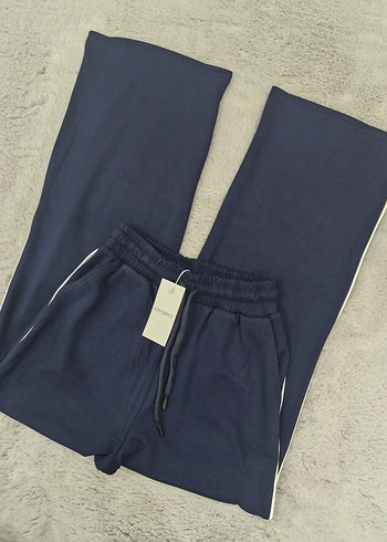 Modal Kumaş Yandan Şeritli Eşofman Altı - Görsel 12