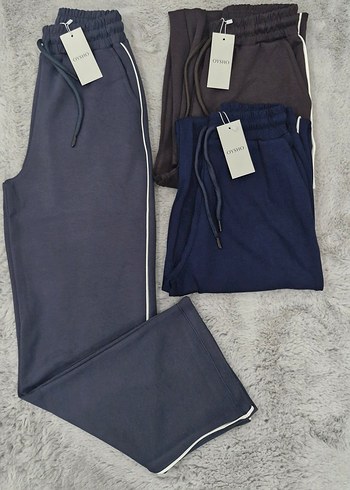 Modal Kumaş Yandan Şeritli Eşofman Altı - Görsel 3