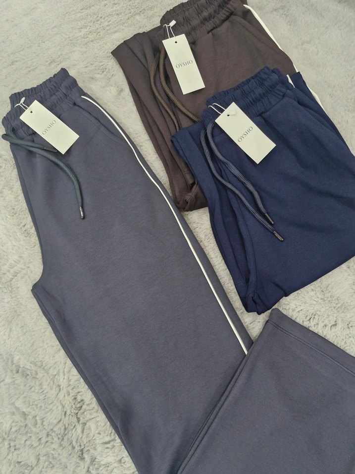 Modal Kumaş Yandan Şeritli Eşofman Altı - Görsel 4