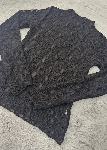 Transparan Dantel Bluz - Görsel 4