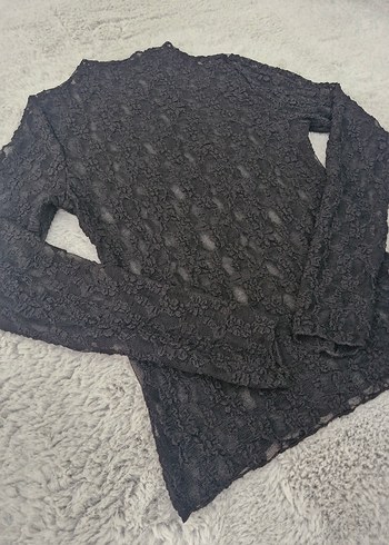 Transparan Dantel Bluz - Görsel 2