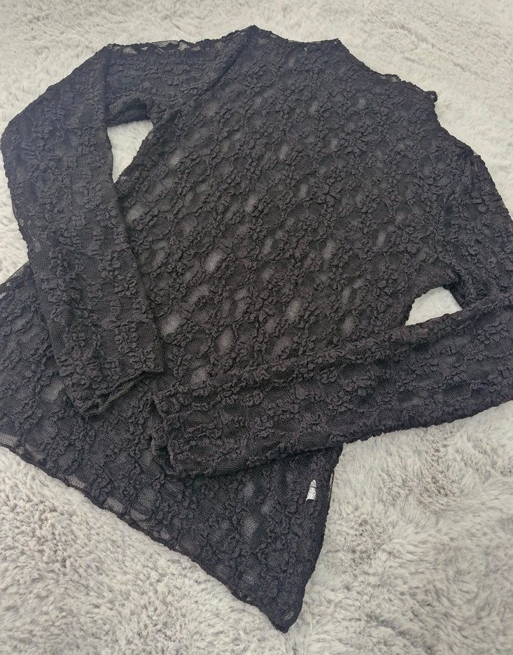 Transparan Dantel Bluz - Görsel 4