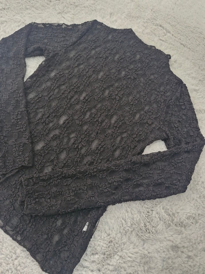 Transparan Dantel Bluz - Görsel 3