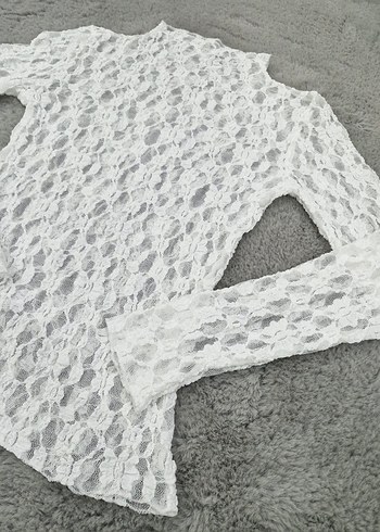 Transparan Dantel Bluz - Görsel 3