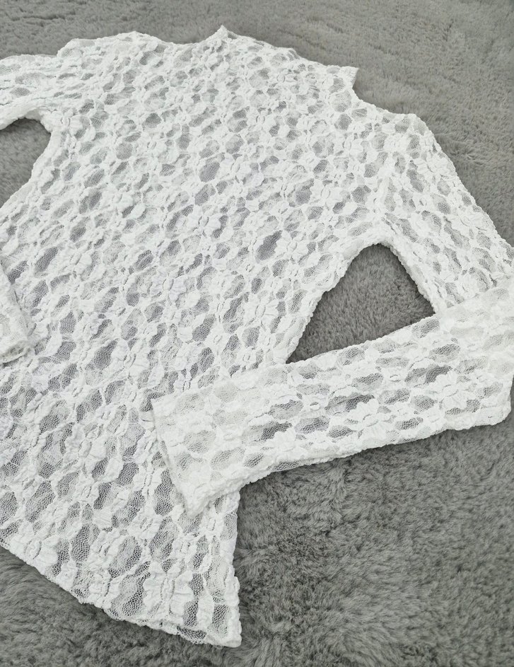 Transparan Dantel Bluz - Görsel 3