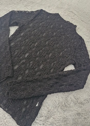 Transparan Dantel Bluz - Görsel 7