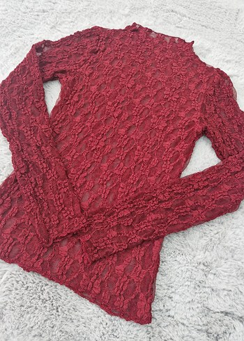 Transparan Dantel Bluz - Görsel 4