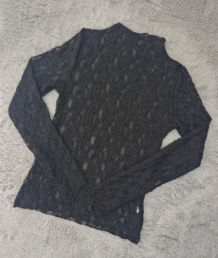 Transparan Dantel Bluz - Görsel 5