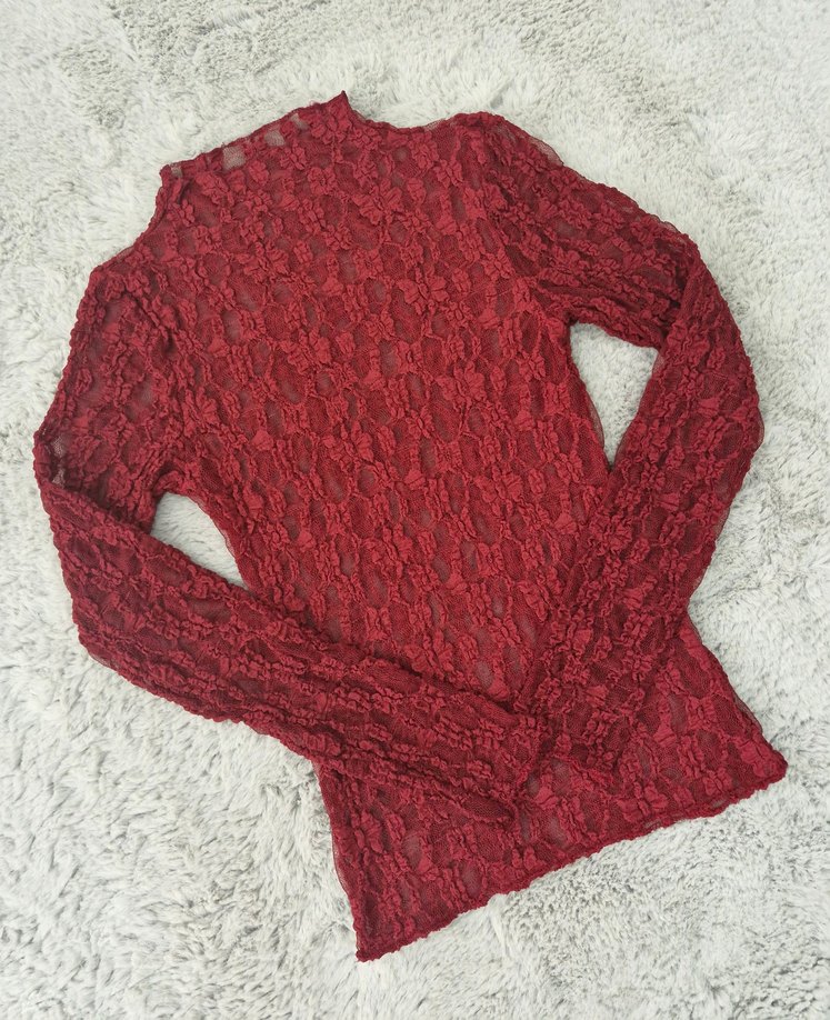 Transparan Dantel Bluz - Görsel 3