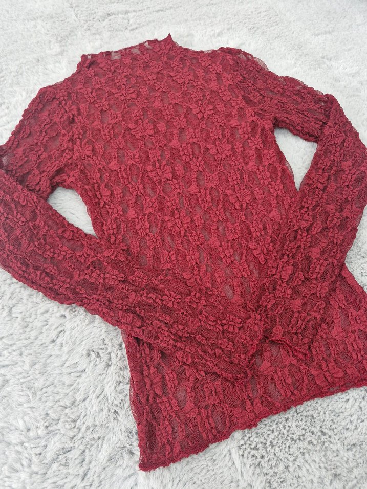 Transparan Dantel Bluz - Görsel 2