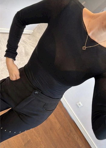 Transparan Tül Bluz - Görsel 6