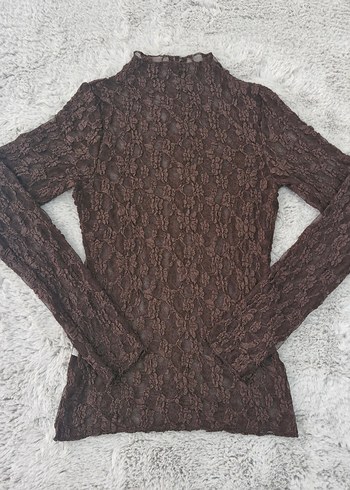 Transparan Dantel Bluz - Görsel 11