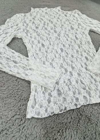 Transparan Dantel Bluz - Görsel 2