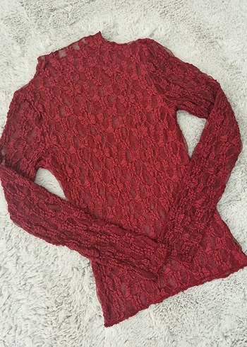 Transparan Dantel Bluz - Görsel 9