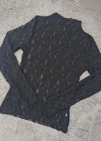 Transparan Dantel Bluz - Görsel 11