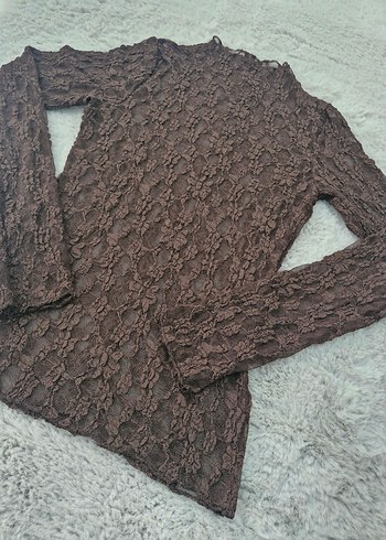 Transparan Dantel Bluz - Görsel 3