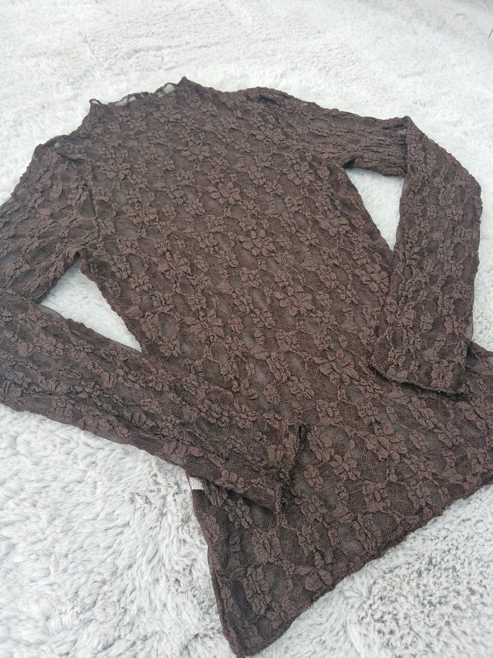 Transparan Dantel Bluz - Görsel 2