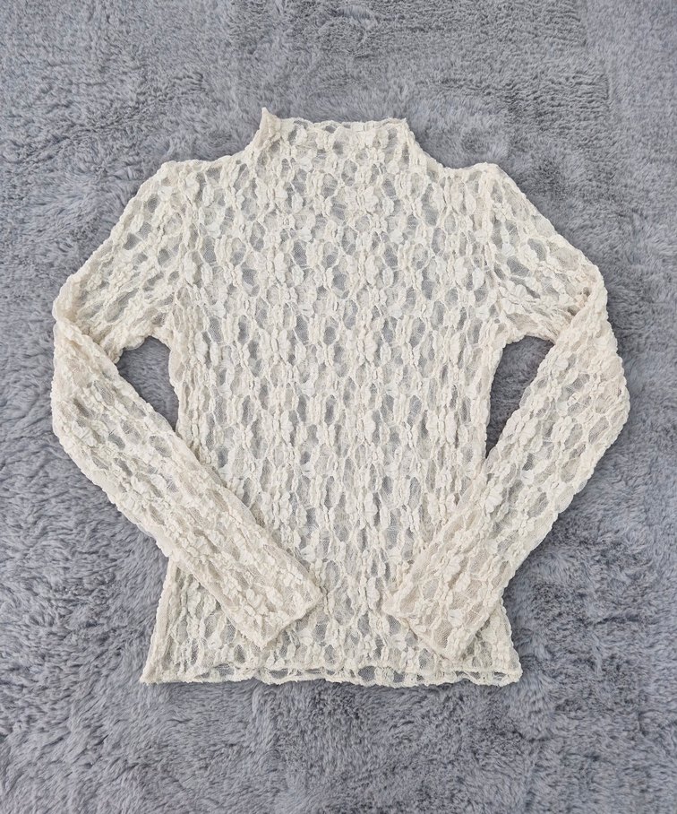 Transparan Dantel Bluz - Görsel 4