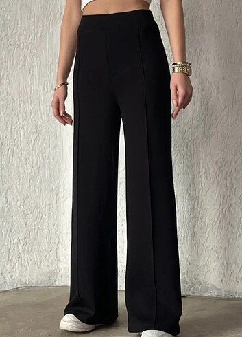 Oysho Yüksek Bel Beli Lastikli Palazzo Pantolon 