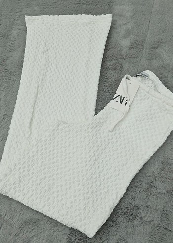 Zara Bürümcük Kumaş Palazzo Pantolon