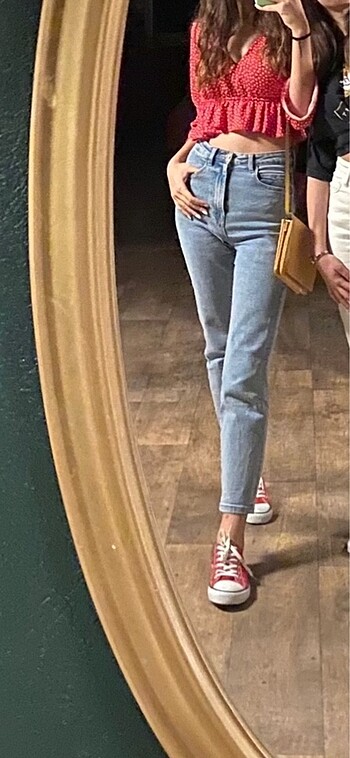 s Beden mavi Renk mom jean