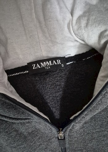 Gri Kapüşonlu Fermuarlı Erkek Sweatshirt - Görsel 6