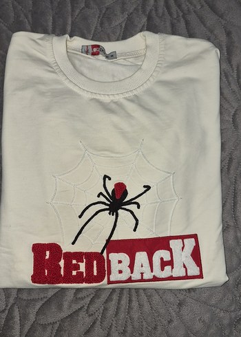 Yepyeni Kırmızı Baskılı Erkek Çocuk Uzun Kollu Sweatshirt M - Görsel 2