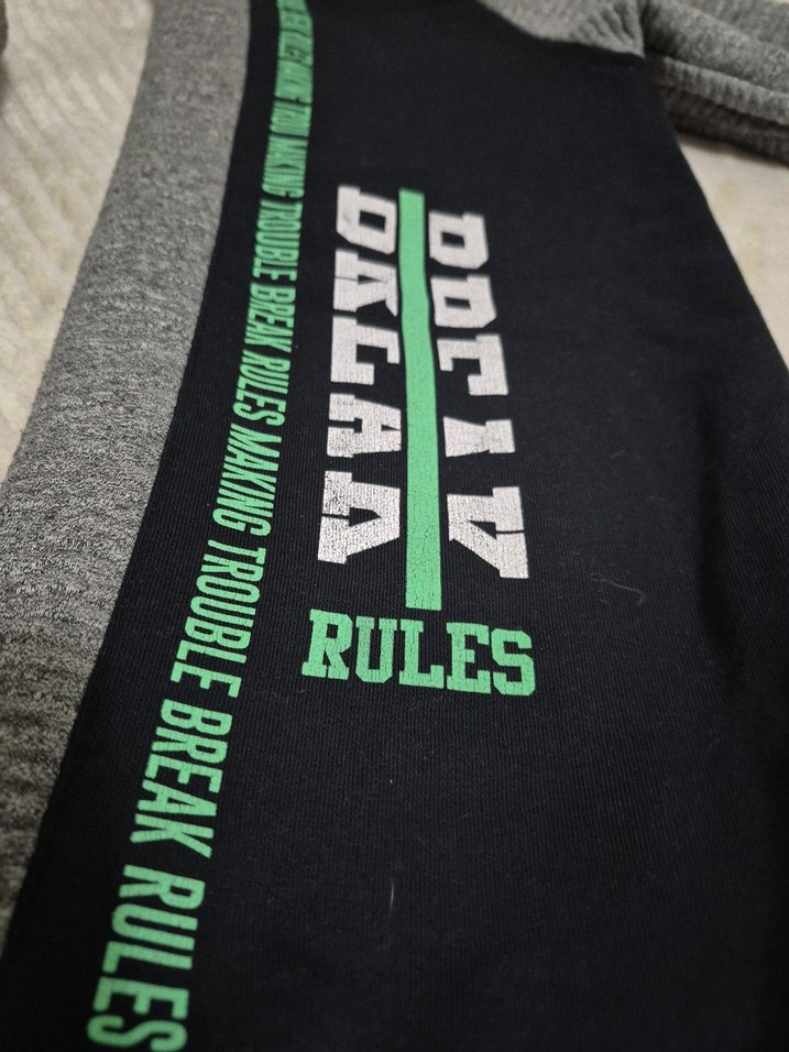 Erkek Gri Kapüşonlu Baskılı Sweatshirt - Görsel 4