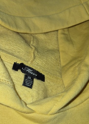 Mavi Marka XS Sarı Kapüşonlu Erkek/Kadın Sweatshirt - Görsel 4
