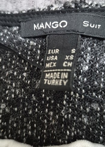 Gri MANGO Kadın Mini Ceket - Görsel 5