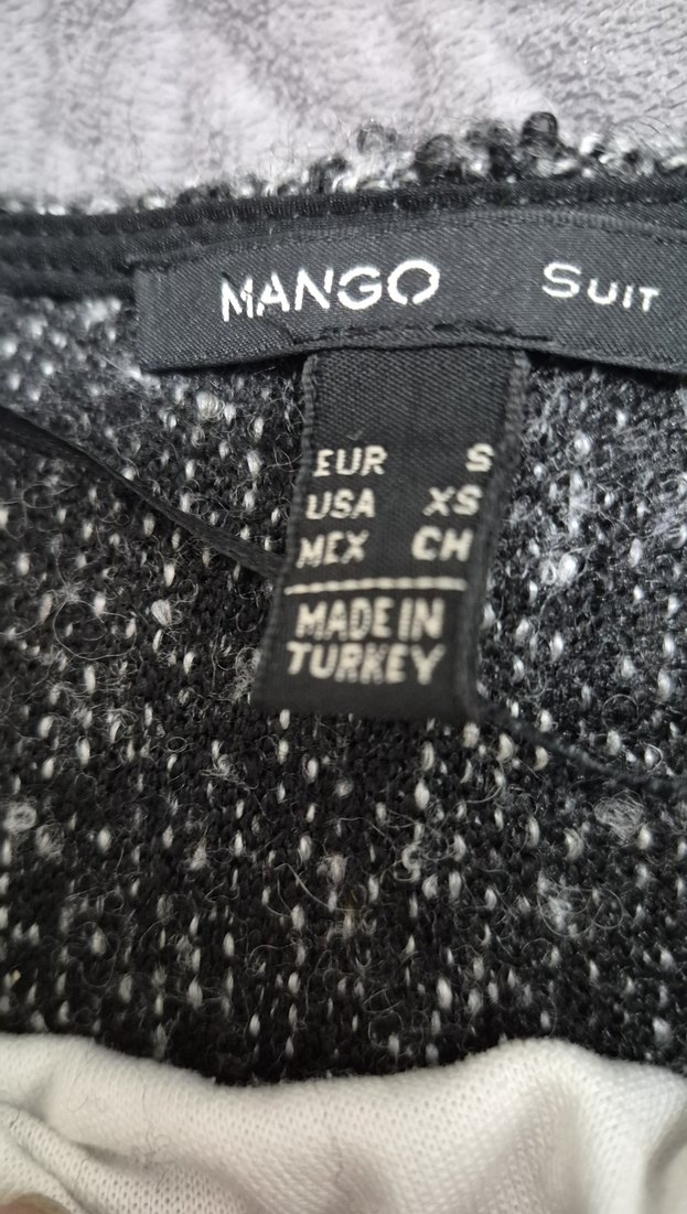 Gri MANGO Kadın Mini Ceket - Görsel 5