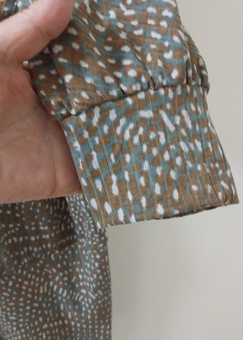 Yılan Desenli Salaş Uzun Kollu Triko Elbise - Görsel 3