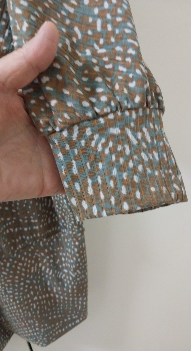 Yılan Desenli Salaş Uzun Kollu Triko Elbise - Görsel 3