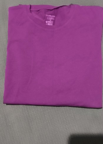 Kız Çocuk Mor Kısa Kollu Tişört - Görsel 5