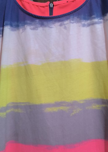 Renkli Bağlama Desenli Hamile Tişörtü - Görsel 2