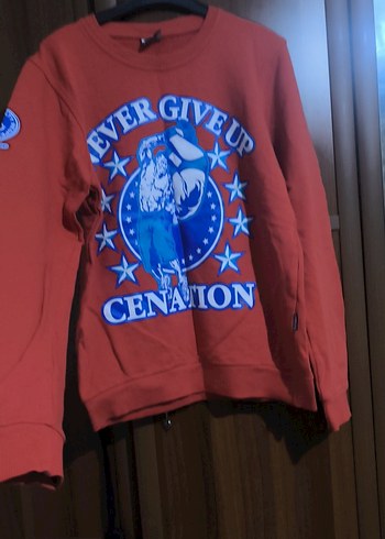 Erkek Çocuk Kırmızı Baskılı Sweatshirt - Görsel 4