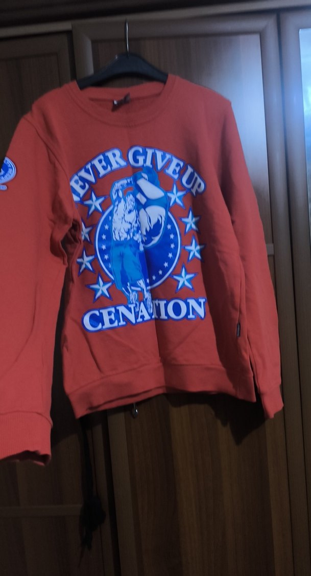 Erkek Çocuk Kırmızı Baskılı Sweatshirt - Görsel 4