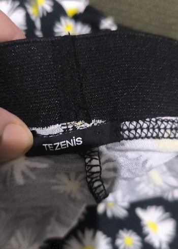 Çiçek Desenli Renkli Kız Taytı - Görsel 3