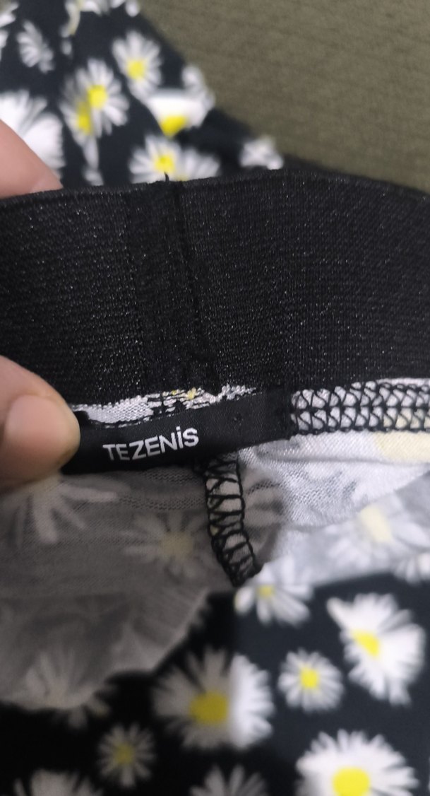 Çiçek Desenli Renkli Kız Taytı - Görsel 3