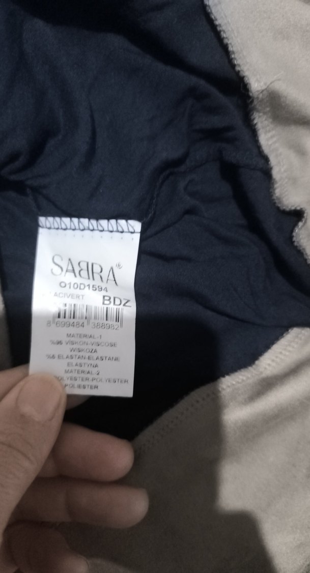 Yüksek Yakalı  lacivert  açık kahverengi Hamile Bluzu - Görsel 5