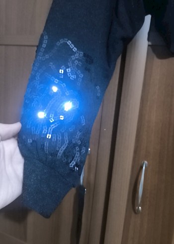 Bayan koyu  gri Uzun Kollu Bolero
cepken - Görsel 2